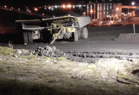 haul trucks collision