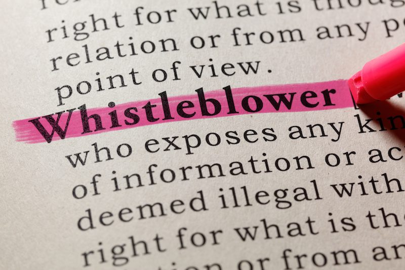 whistleblower definition and whistleblower policies